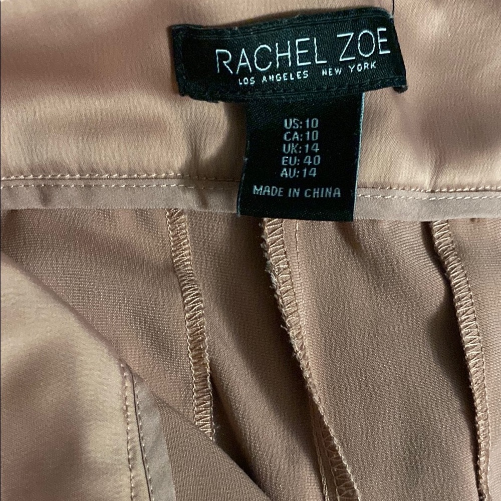 Rachel Zoe Women's Satin Pants - Tan - Picture 3 of 4